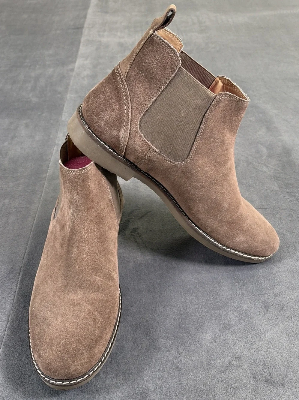 Steve Madden Ankle Brown Suede Dress Boots US Size 12M Pull On Bnfts Charity